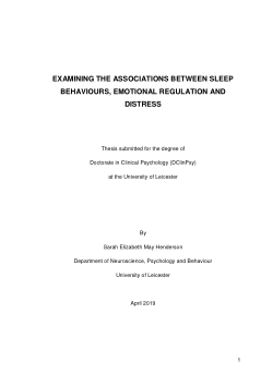 Cognitive theory of psychological distress image