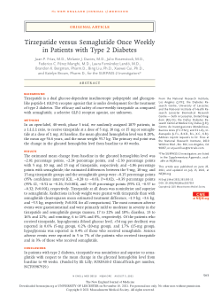 tirzepatide versus semaglutide once weekly Item - Tirzepatide versus Semaglutide Once Weekly in Patients with Type 2  Diabetes - University of Leicester