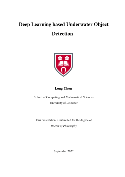 Deep Learning based Underwater Object Detection