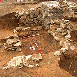 Vine St Leicester Roman Townhouse Structures Stone Buildings PlungePool Culvert Street Smithy