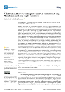 A Tutorial and Review on Flight Control Co-Simulation Using Matlab ...