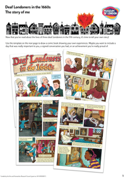 Deaf Londoners in the 1660s: The Story of Me (learning resource)