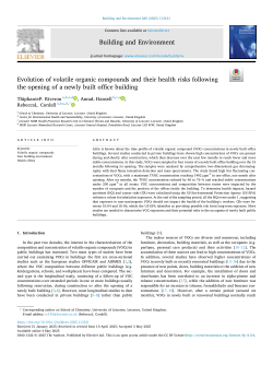 Evolution of volatile organic compounds and their health risks following the opening of a newly built office building