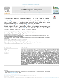 Evaluating the potential of oxygen isoscapes for tropical timber tracing