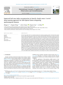 Improved leaf area index reconstruction in heavily cloudy areas: A novel deep learning approach for SAR-Optical fusion integrating spatiotemporal features
