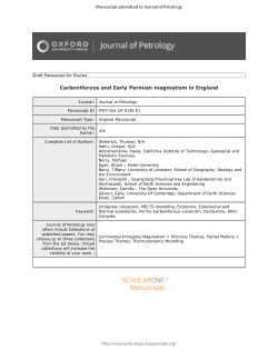 Carboniferous and Early Permian Magmatism in England