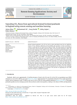 Upscaling CO2 fluxes from agricultural drained lowland peatlands in England using remote sensing and machine learning