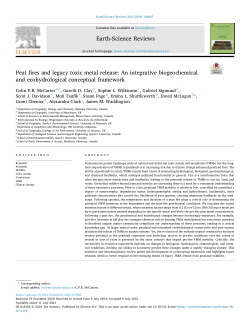 Peat fires and legacy toxic metal release: An integrative biogeochemical and ecohydrological conceptual framework