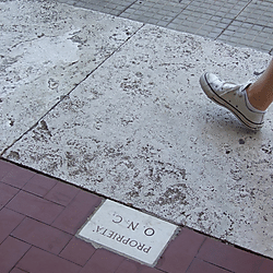Sabaudia pavement plaque