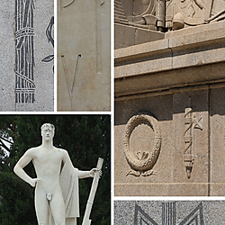 Fascio Littorio Foro Italico (Rome) composite