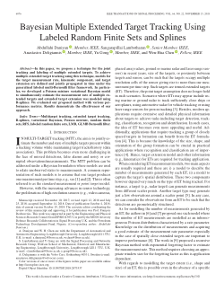 Item - Bayesian multiple extended target tracking using labelled random ...
