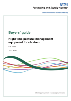 Buyers Guide Night Time Postural Management Equipment For - 