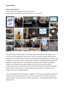 Urban Perspectives on Design Literacy Review (long)