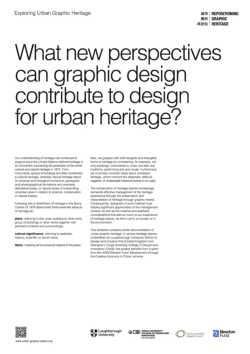 Exploring Urban Graphic Heritage exhibition panels