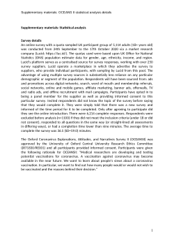Supplementary Information Files for Covid-19 vaccine hesitancy in the UK: The Oxford Coronavirus explanations, attitudes, and narratives survey (OCEANS) II