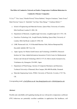 The effect of conductive network on positive temperature coefficient behaviour in conductive polymer composites