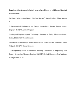 Experimental and numerical study on crashworthiness of cold-formed dimpled steel columns