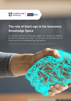 The role of start-ups in the insurance knowledge space