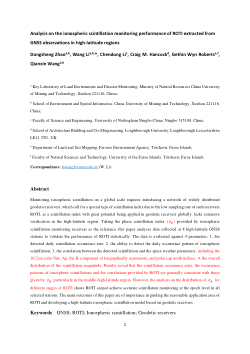 Analysis on the ionospheric scintillation monitoring performance of ROTI extracted from GNSS observations in high-latitude regions