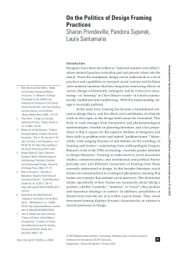 On the politics of design framing practices
