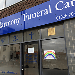 Window Artwork, Harmony Funeral Care, Leamington Spa