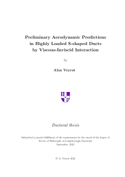 Preliminary aerodynamic predictions in highly loaded S-shaped ducts by viscous-inviscid interaction
