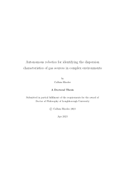 Autonomous robotics for identifying the dispersion characteristics of gas sources in complex environments