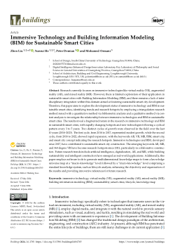 Immersive technology and building information modelling (BIM) for sustainable smart cities