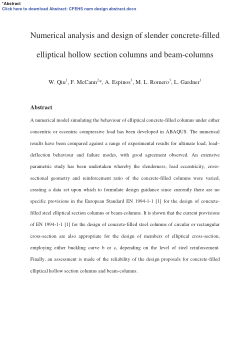 Numerical analysis and design of slender concrete-filled elliptical hollow section columns and beam-columns