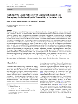The role of the spatial network in urban disaster risk variations: Reimagining the notion of spatial vulnerability at the urban scale
