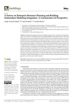 A survey on enterprise resource planning and building information modeling integration: A construction 4.0 perspective