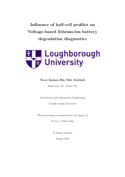 Influence of half-cell profiles on voltage-based lithium-ion battery degradation diagnostics