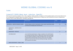 Codebook of the interviews