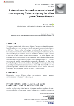 A down-to-earth visual representation of contemporary China: analysing the video game <i>Chinese Parents</i>