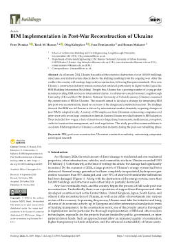 BIM Implementation in post-war reconstruction of Ukraine