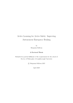 Active learning for active safety improving Autonomous Emergency Braking