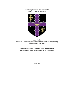 Examining the use of eprocurement in Nigeria's construction sector