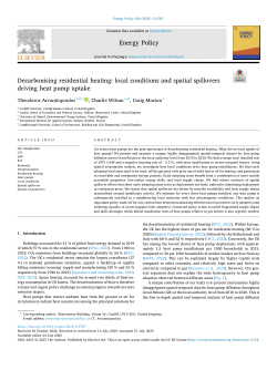 Decarbonising residential heating: local conditions and spatial spillovers driving heat pump uptake