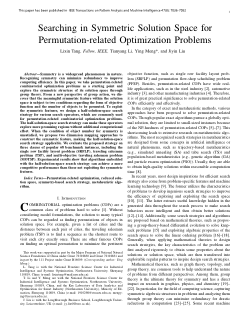 Searching in symmetric solution space for permutation-related optimization problems