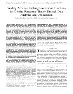 Building accurate exchange-correlation functional for density functional theory through data analytics and optimization