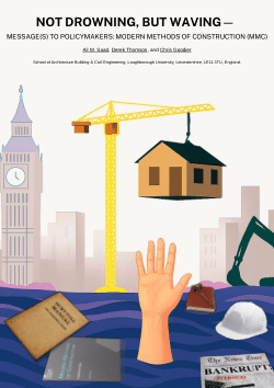 Not drowning, but waving— message(s) to policymakers: Modern Methods of Construction (MMC)