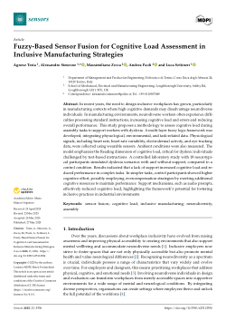 Fuzzy-based sensor fusion for cognitive load assessment in inclusive manufacturing strategies