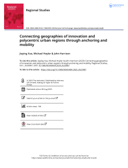 Connecting geographies of innovation and polycentric urban regions through anchoring and mobility