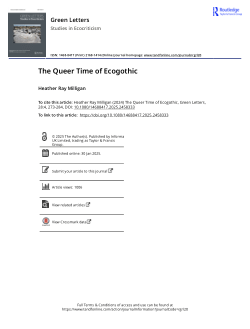 The queer time of ecogothic