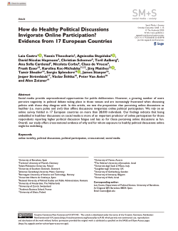How do healthy political discussions invigorate online participation? Evidence from 17 European countries