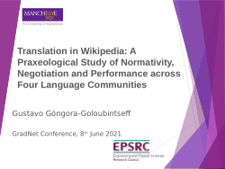 Translation in Wikipedia: A Praxeological Study