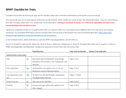 SPIRIT checklist: protocol feasibility trial Empowered Conversations