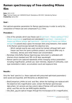 Raman spectroscopy of free-standing Ti3C2 MXene film