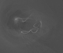 Video of X-ray computer tomography (XCT) images of Antarctic Meteorite HUT 18022