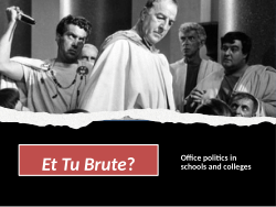 Office politics, teacher bullying and what to do about it
